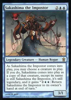 MTG English Sakashima the Impostor NM Foil Saviors of Kamigawa - Image 1