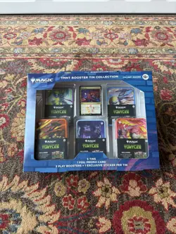 Magic the Gathering TMNT 5 Tin Booster Collection 15 Play Booster Packs Sealed - Image 4