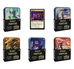 Magic the Gathering TMNT 5 Tin Booster Collection 15 Play Booster Packs Sealed - Image 5