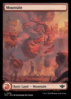 MTG - (Full Art) MOUNTAIN - Outlaws of Thunder (C) - Image 1