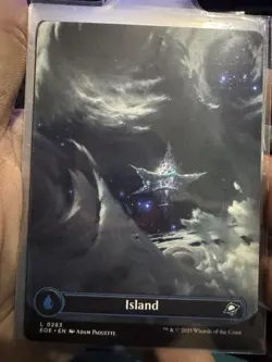 Edge of Eternities MTG Island (Borderless) (Galaxy Foil) - Image 1
