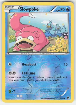 Slowpoke 19/122 Common BREAKpoint Pokemon Reverse Holo NM - Image 1