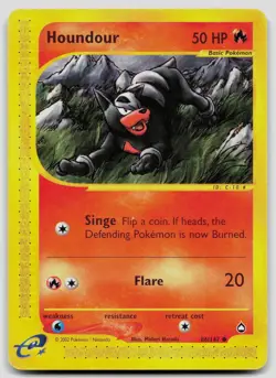 Houndour 86 Aquapolis Pokemon LP - Image 1