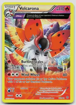 Volcarona 18/98 Ancient Origins Pokemon LP - Image 1