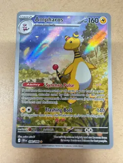 Pokemon TCG Ampharos 090/086 Chaos Rising ILLUSTRATION RARE NM/M PACK FRESH - Image 1