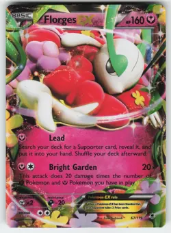Florges EX 67/119 Holo EX Rare Phantom Forces Pokemon Moderately Played - Image 1