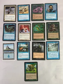 MTG Magic The Gathering Deckmaster Card Lot of 13 1990's Wizards of the Coast - Image 1