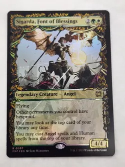 Foil showcase SIGARDA FONT OF BLESSINGS #97 March of the Machine Aftermath MTG - Image 1