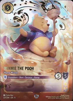 2025 Disney Lorcana Winnie the Pooh Hunny Wizard Enchanted 227/204 Fabled - Image 1