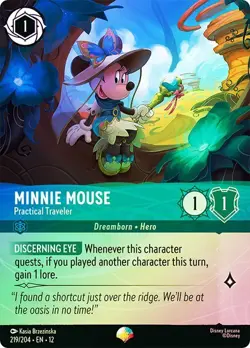 Cold Foil Epic MINNIE MOUSE PRACTICAL TRAVELER 1x Rare Disney Lorcana NM - Image 1