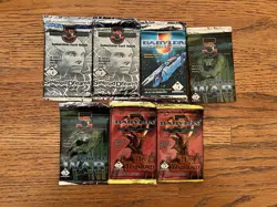 Babylon 5 Collectible Trading Card Game - Lot of 7 Sealed Packs - Image 1