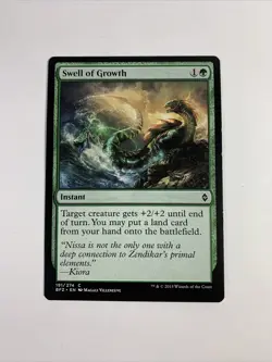 MTG Swell of Growth Battle for Zendikar 191/274 Regular Common - Image 1