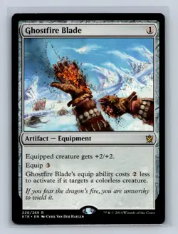 Magic the Gathering - MTG - KTK - Ghostfire Blade - Rare - Image 1