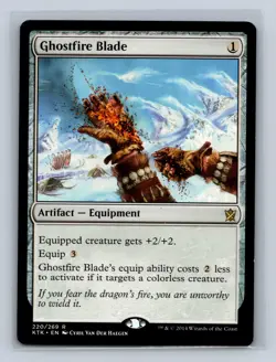 Magic the Gathering - MTG - KTK - Ghostfire Blade - Rare - Image 3