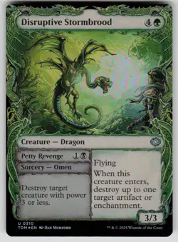 Disruptive Stormbrood (Showcase) Foil Uncommon Tarkir: Dragonstorm 310 MTG NM - Image 1
