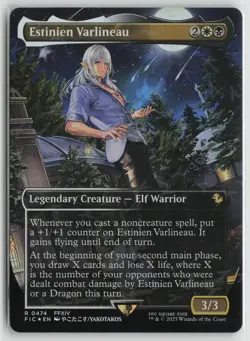 Estinien Varlineau Borderless Chocobo Track Foil LP Foil 474 FINAL FANTASY MTG - Image 1