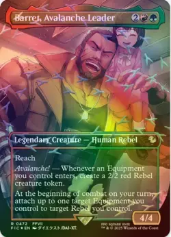 1 x Barret, Avalanche Leader - Chocobo Track Foil - FIC - LP - MTG - Image 1