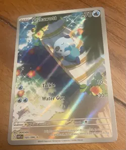 Oshawott 105/086 SV: White Flare Illustration Rare Full Art Holo ENG 2025 - Image 3