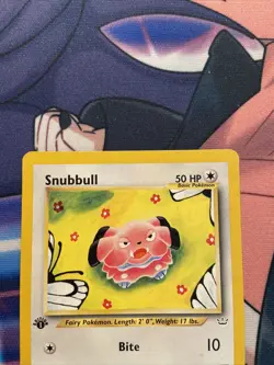 Snubbull 55/64 1st Edition Neo Revelation Pokemon - LP - Image 5