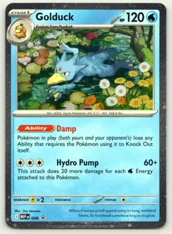 Golduck 008 Holo Promo ME: Mega Evolution Promo Pokemon 2025 NM - Image 1