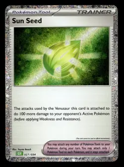 Sun Seed 027/034 TCG Classic Venusaur Pokemon NM - Image 1