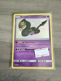 Seviper SV15/SV94 Rare Shiny Hidden Fates Shiny Vault Pokemon Near Mint - Image 1