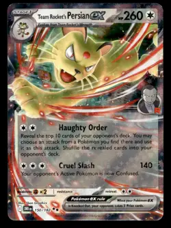 Team Rocket's Persian ex 150/182 Double Rare Destined Rivals Pokemon NM - Image 1