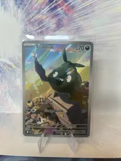 Trubbish 140/086 Sv: White Flare Holo Pokemon TCG Illustration Rare NM - Image 1