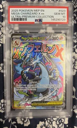 POKEMON MEGA CHARIZARD X EX. GRADE 10. COLLECTORS ITEM - Image 1