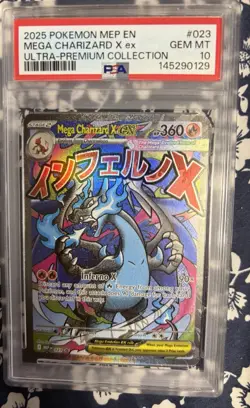 POKEMON MEGA CHARIZARD X EX. GRADE 10. COLLECTORS ITEM - Image 3