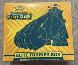 Sealed Pokemon Sword & Shield Rebel Clash Elite Trainer Box - Image 1