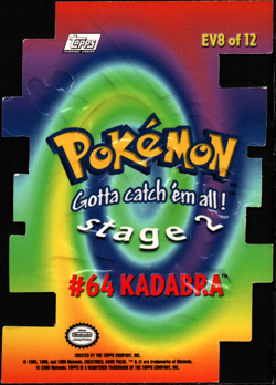 Topps Pokemon TV Animation Edition Series 2 Kadabra Die Cut - Image 2