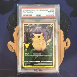 PSA 8 NEAR MINT 2021 Pokemon Celebrations PIKACHU #005 Full Art - Image 2