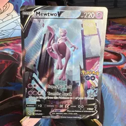 Mewtwo V (Alternate Full Art) 072/078 Pokemon GO Holo - Image 1