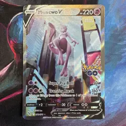 Mewtwo V (Alternate Full Art) 072/078 Pokemon GO Holo - Image 2