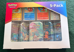 NEW POKEMON TCG KANTO FRIENDS MINI TIN BOX COSTCO SET 4 Cosmo Promos - Image 1