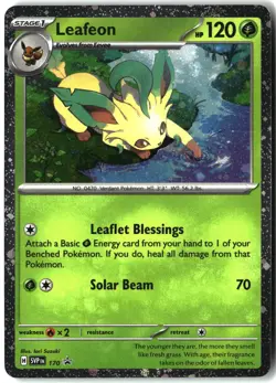 Leafeon (Cosmos Holo) 170 Holo Promo Scarlet & Violet Promo Pokemon LP - Image 1