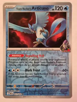 Team Rocket's Articuno 051/182 Rare Destined Rivals Pokemon Holo Near Mint - Image 1