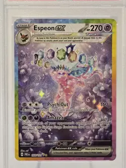 Pokemon Espeon ex 155/131 SV: Prismatic Evolutions SIR Holo PSA 9 🔥📈 - Image 4