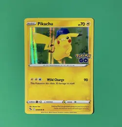 Pokemon TCG Pikachu Pokemon GO 028/078 Holo Rare - Image 1