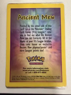 Pokemon 2000 Movie Promo Ancient Mew with Insert - Sealed - Image 2