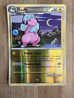Pokemon TCG Flaaffy Heartgold Soulsilver 42/123 Reverse Holo Uncommon VLP - Image 1