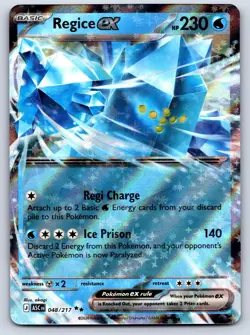 Regice ex 048/217 Double Rare Ascended Heroes Pokemon Holo Near Mint - Image 1