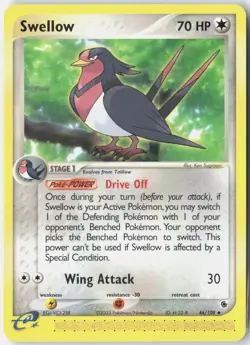 Swellow 46/109 Uncommon Ruby & Sapphire Pokemon Near Mint - Image 1