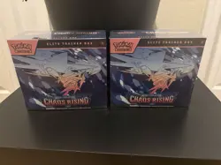 POKEMON CHAOS RISING ETB (LOT OF TWO ETB’S) - Image 1