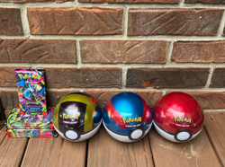 BRAND NEW-Pokemon TCG Pokeball Tin Lot & x10 Phantasmal Flames Booster Packs - Image 1