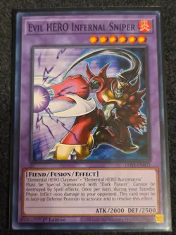 Yugioh Evil HERO Infernal Sniper LDS3-EN031 Common 1st Edition NM - Image 1