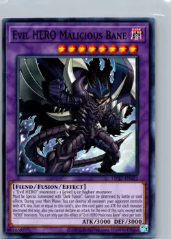 Evil HERO Malicious Bane OP27-EN021 OTS Official Tournament Pack 27 Unlimited NM - Image 1