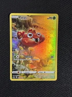 Paras GG32/GG70 Crown Zenith Galarian Gallery Ultra Rare Pokemon Card NM/M - Image 1