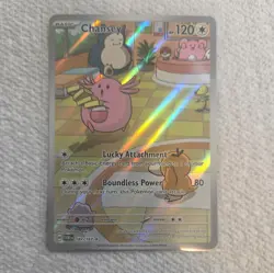 Chansey 187/167 Illustration Rare Twilight Masquerade Pokemon Card Near Mint - Image 1